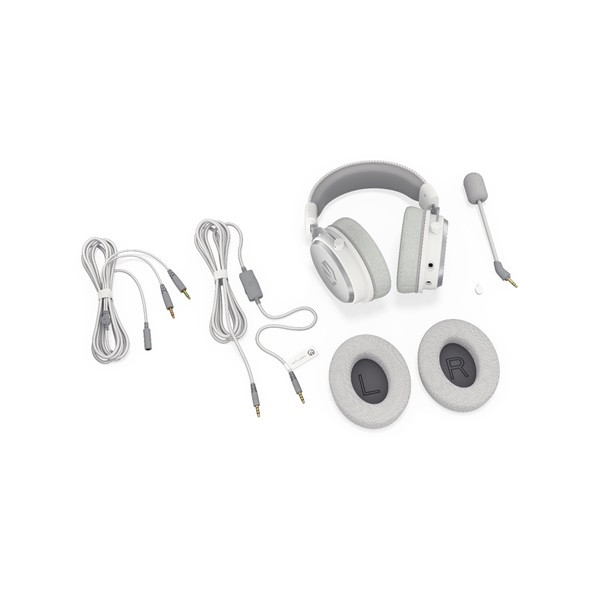 Endorfy fejhallgató - viro onyx (headset, multiplatform, mikrofon, 3,5mm jack, 53mm driver, 2,7m, fehér)