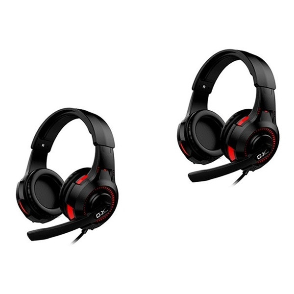 Genius fejhallgató - hs-g600v  (3.5mm jack, hangerőszabályzó, mikrofon, nagypárna, fekete)