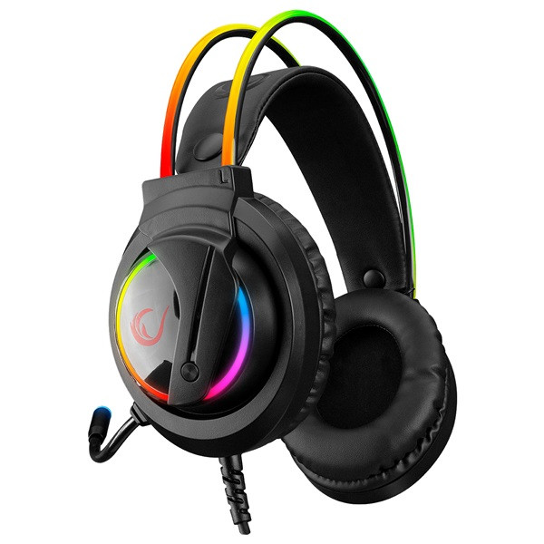 Rampage fejhallgató - rm-k17 x-monarch (mikrofon, 7.1 hangzás, usb, hangerőszabályzó, 2m kábel, rgb, fekete)
