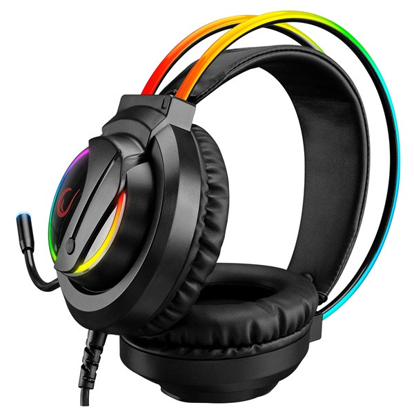 Rampage fejhallgató - rm-k17 x-monarch (mikrofon, 7.1 hangzás, usb, hangerőszabályzó, 2m kábel, rgb, fekete)