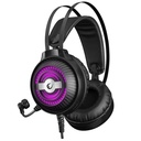 Rampage fejhallgató - rm-k30 thunder pro (7.1 hangzás, mikrofon, 3,5mm jack, nagy-párnás, fekete, rgb led)