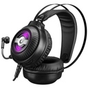 Rampage fejhallgató - rm-k30 thunder pro (7.1 hangzás, mikrofon, 3,5mm jack, nagy-párnás, fekete, rgb led)
