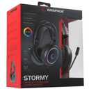Rampage fejhallgató - stormy rgb (7.1, mikrofon, usb, hangerőszabályzó, nagy-párnás, 2m kábel, fekete)