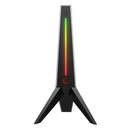Rampage fejhallgató állvány - rm-h20 (szürke, műanyag, usb hub, egérkábel tartó, rgb)