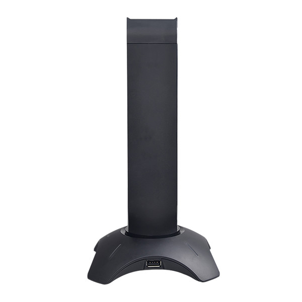 Rampage fejhallgató állvány - rm-h66 guard (fekete, műanyag, usb hub, egérkábel tartó, rgb)