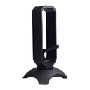 Rampage fejhallgató állvány - rm-h66 guard (fekete, műanyag, usb hub, egérkábel tartó, rgb)