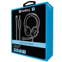 Sandberg fejhallgató - usb chat headset (mikrofon; usb; hangerő szabályzó; 1,8m kábel; fekete)