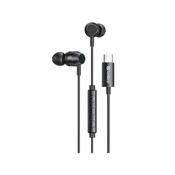 Sandberg fülhallgató - usb-c/a in-earset with line-mic