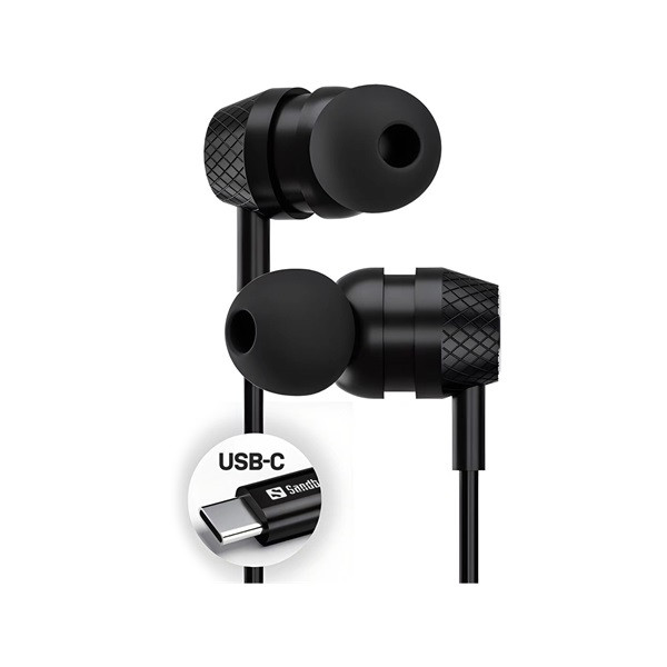 Sandberg fülhallgató - usb-c/a in-earset with line-mic