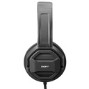 Snopy fejhallgató - sn-101 bonny black (stereo, mikrofon, 3.5mm jack, 1m kábel, fekete)
