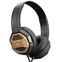 Snopy fejhallgató - sn-101 bonny gold (stereo, mikrofon, 3.5mm jack, 1m kábel, fekete-arany)