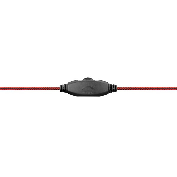 Snopy fejhallgató - sn-4488 (mikrofon, 3.5mm jack, hangerőszabályzó, nagy-párnás, 2.1m kábel, fekete-piros)