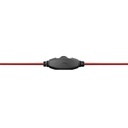 Snopy fejhallgató - sn-4488 (mikrofon, 3.5mm jack, hangerőszabályzó, nagy-párnás, 2.1m kábel, fekete-piros)
