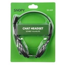 Snopy fejhallgató - sn-660 office (mikrofon, 3.5mm jack, hangerőszabályzó,  fekete)