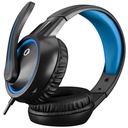 Snopy fejhallgató - sn-gx1 ergo blue (mikrofon, 3.5mm jack, hangerőszabályzó, nagy-párnás, 2.2m kábel, fekete-kék)