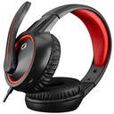 Snopy fejhallgató - sn-gx1 ergo red (mikrofon, 3.5mm jack, hangerőszabályzó, nagy-párnás, 2.2m kábel, fekete-piros)
