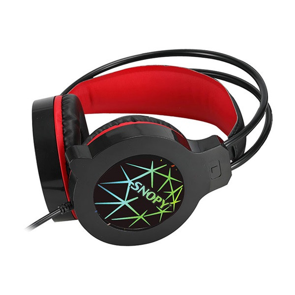 Snopy fejhallgató - sn-gx7 crazy (2.0, mikrofon, usb+3,5mm jack, hang.szab., nagy-párnás, 2m kábel, fekete)