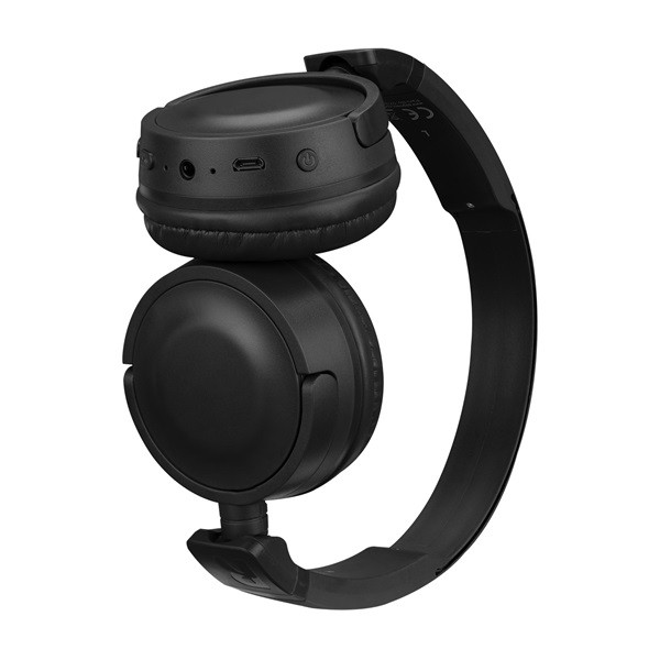 Snopy fejhallgató vezeték nélküli - sn-xbk33 batty black (bluetooth/aux/tf card, hang.szab., mikrofon, fekete)