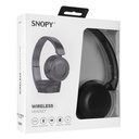 Snopy fejhallgató vezeték nélküli - sn-xbk33 batty black (bluetooth/aux/tf card, hang.szab., mikrofon, fekete)