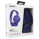 Snopy fejhallgató vezeték nélküli - sn-xbk33 batty blue (bluetooth/aux/tf card, hang.szab., mikrofon, kék)