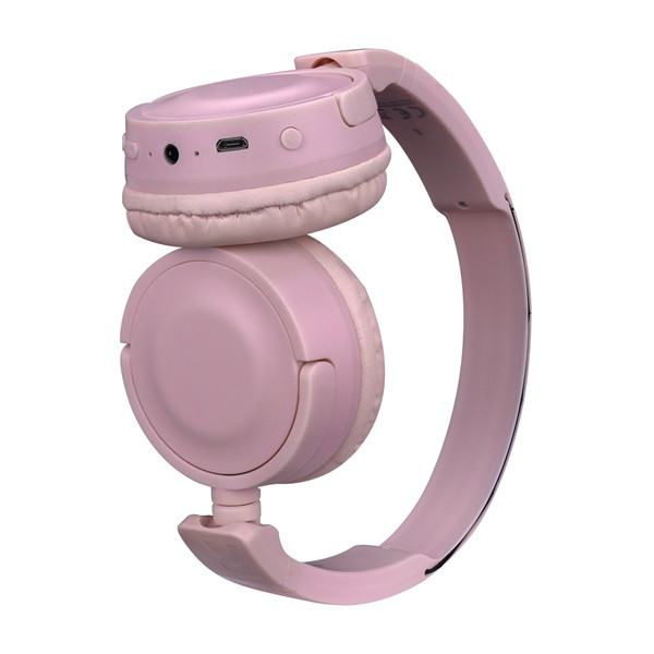 Snopy fejhallgató vezeték nélküli - sn-xbk33 batty pink (bluetooth/aux/tf card, hang.szab., mikrofon, rózsaszín)