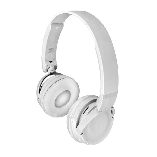 Snopy fejhallgató vezeték nélküli - sn-xbk33 batty white (bluetooth/aux/tf card, hang.szab., mikrofon, fehér)