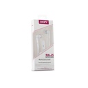 Snopy fülhallgató - sn-j5 white (mikrofon, 3.5mm jack, 1.2m kábel, fehér)