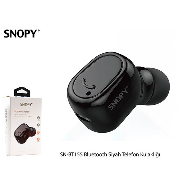 Snopy fülhallgató vezeték nélküli - sn-bt155 black (bluetooth v4.0, mikrofon, fekete, 1 fülhallgató!)