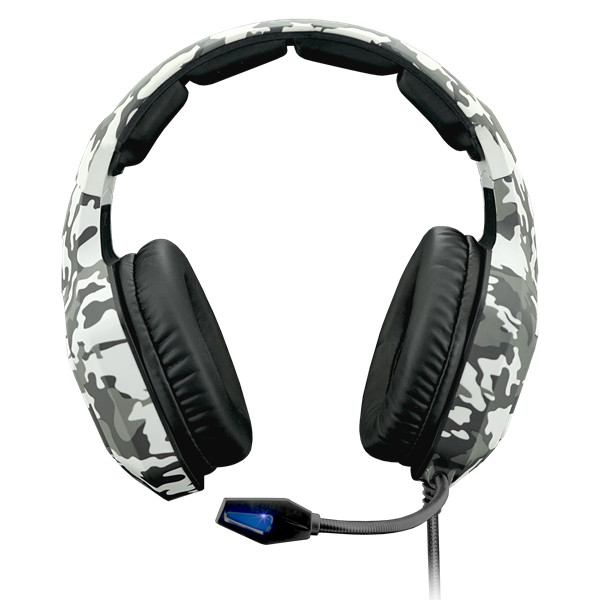 Spirit of gamer fejhallgató - elite h50 arctic (multiplatform, rgb, 3.5mm jack, mikrofon, hangerőszabályzó, nagy-párnás)