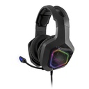 Spirit of gamer fejhallgató - elite h50 black (multiplatform, rgb, 3.5mm jack, mikrofon, hangerőszabályzó, nagy-párnás)