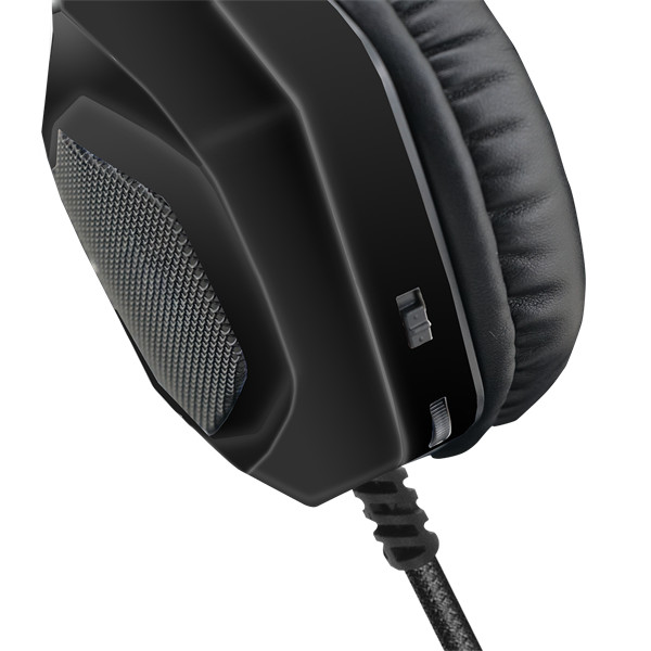 Spirit of gamer fejhallgató - elite h50 black (multiplatform, rgb, 3.5mm jack, mikrofon, hangerőszabályzó, nagy-párnás)