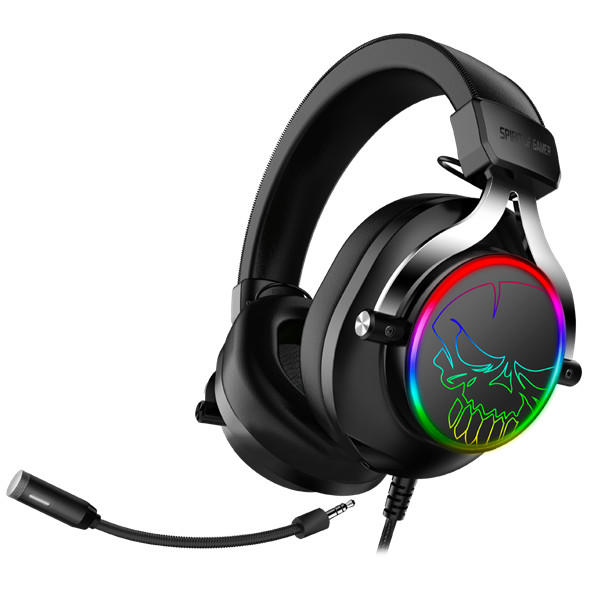 Spirit of gamer fejhallgató - mic-xh600 (multiplatform, 7.1, mikrofon, hangerőszabályzó, nagy-párnás, fekete)