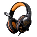 Spirit of gamer fejhallgató - pro-h3 (multiplatform, mikrofon, 3.5mm jack, hangerőszabályzó, 2m kábel, narancssárga)