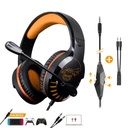 Spirit of gamer fejhallgató - pro-h3 (multiplatform, mikrofon, 3.5mm jack, hangerőszabályzó, 2m kábel, narancssárga)