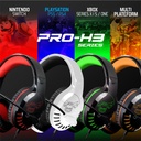 Spirit of gamer fejhallgató - pro-h3 playstation (ps4/ps5, mikrofon, 3.5mm jack, hangerőszabályzó, 1m kábel, fehér)