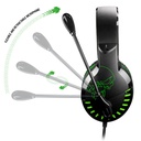 Spirit of gamer fejhallgató - pro-h3 xbox (xbox one/series x/s, mikrofon, 3.5mm jack, hangerőszabályzó, 1m kábel, zöld)