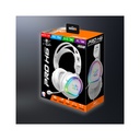 Spirit of gamer fejhallgató - pro-h6 rgb white (multiplatform, mikrofon, 3.5mm jack, hangerőszabályzó, 2m kábel, fehér)