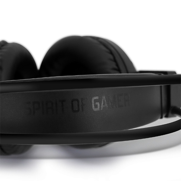Spirit of gamer fejhallgató - pro-h7 (multiplatform, mikrofon, 3.5mm jack, hangerőszabályzó, 2m kábel, fekete)