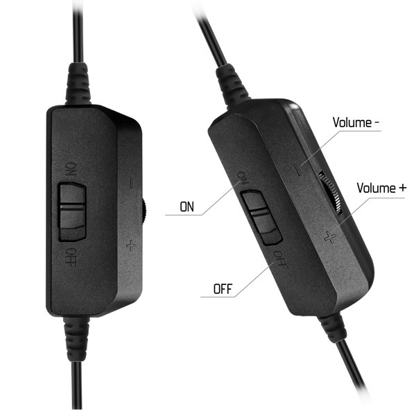 Spirit of gamer fejhallgató - pro-h7 (multiplatform, mikrofon, 3.5mm jack, hangerőszabályzó, 2m kábel, fekete)