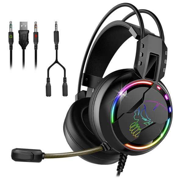 Spirit of gamer fejhallgató - pro-h7 (multiplatform, mikrofon, 3.5mm jack, hangerőszabályzó, 2m kábel, fekete)