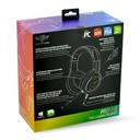 Spirit of gamer fejhallgató - pro-h8 rgb dark (multiplatform, mikrofon, 3.5mm jack, hangerőszabályzó, 2m kábel, fekete)