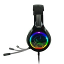 Spirit of gamer fejhallgató - pro-h8 rgb dark (multiplatform, mikrofon, 3.5mm jack, hangerőszabályzó, 2m kábel, fekete)