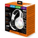 Spirit of gamer fejhallgató - pro-h8 rgb white (multiplatform, mikrofon, 3.5mm jack, hangerőszabályzó, 2m kábel, fehér)