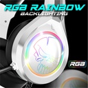 Spirit of gamer fejhallgató - pro-h8 rgb white (multiplatform, mikrofon, 3.5mm jack, hangerőszabályzó, 2m kábel, fehér)