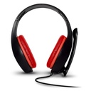 Spirit of gamer fejhallgató - pro-nh5 red (nintendo switch,mikrofon, 3.5mm jack,hangerőszabályzó, 2m kábel fekete-piros)