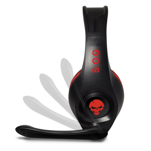 Spirit of gamer fejhallgató - pro-nh5 red (nintendo switch,mikrofon, 3.5mm jack,hangerőszabályzó, 2m kábel fekete-piros)