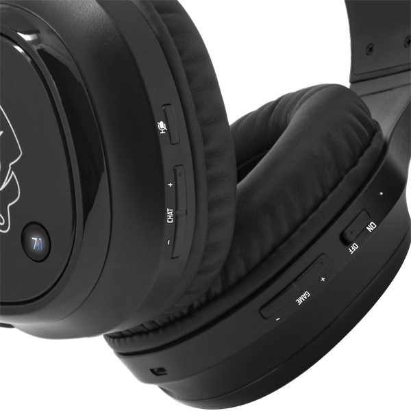 Spirit of gamer wireless fejhallgató - mic-xh1100 (multiplatform,7.1,mikrofon, hangerőszabályzó, nagy-párnás, fekete)