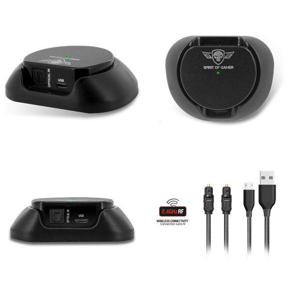 Spirit of gamer wireless fejhallgató - mic-xh1100 (multiplatform,7.1,mikrofon, hangerőszabályzó, nagy-párnás, fekete)