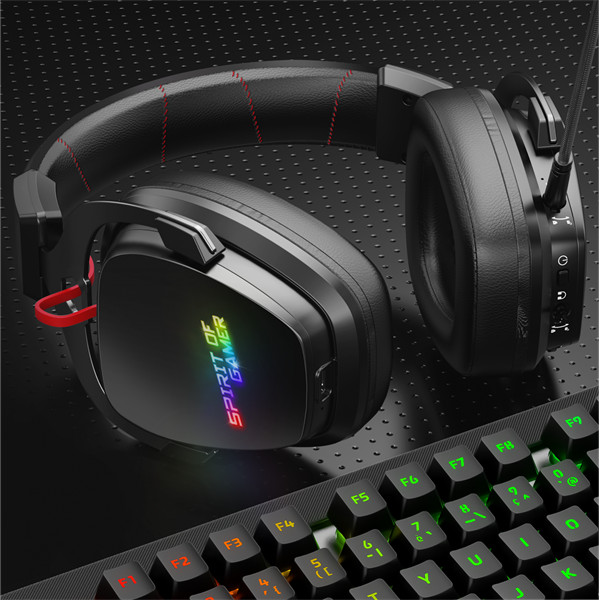 Spirit of gamer wireless fejhallgató - mic-xh1500 (multiplatform, 7.1, mikrofon, hangerőszabályzó, nagy-párnás, fekete)