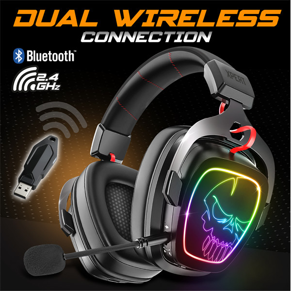 Spirit of gamer wireless fejhallgató - mic-xh1500 (multiplatform, 7.1, mikrofon, hangerőszabályzó, nagy-párnás, fekete)